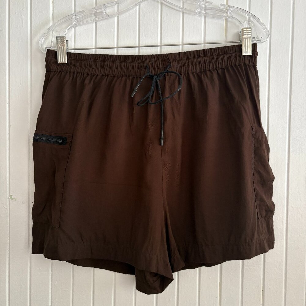 Brown Performance Athletic Shorts